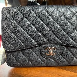 Chanel Caviar Quilted Jumbo Single Flap